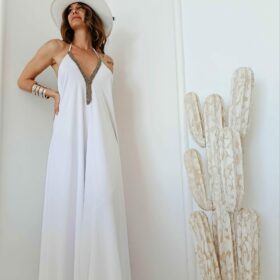 Elenina Classic Dress White 1
