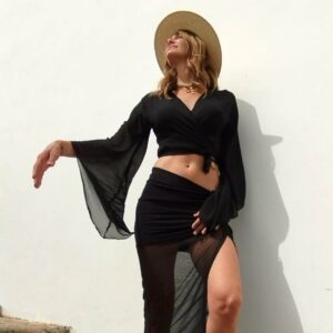 Luna Blouse Black 2