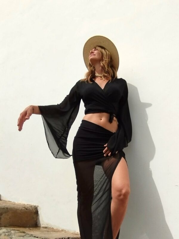 Luna Blouse Black 2