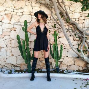 Pakita Short Dress Black 2