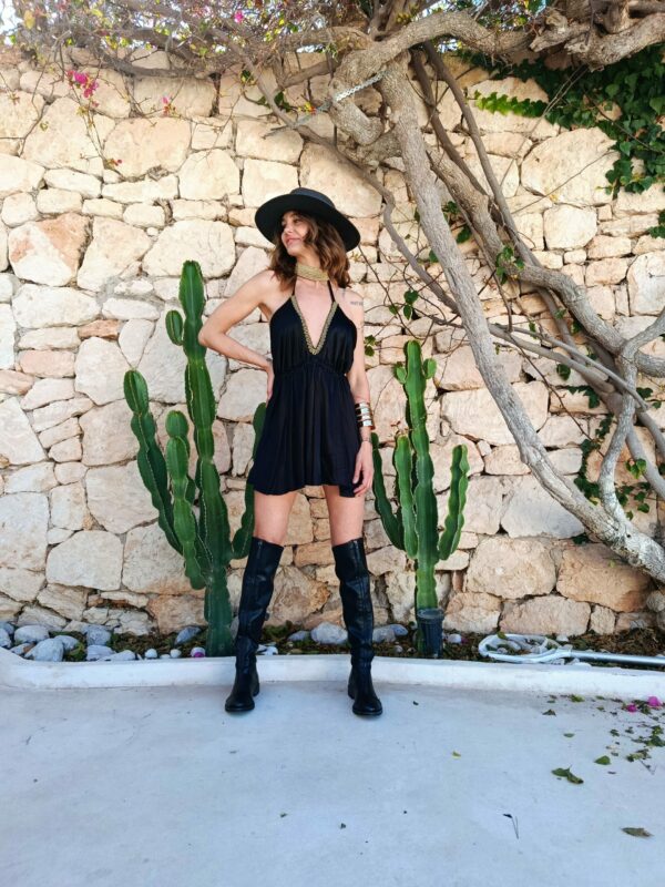 Pakita Short Dress Black 2